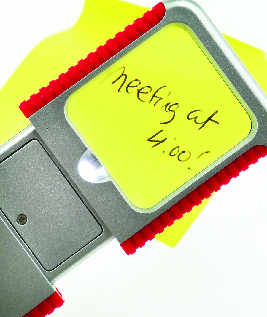 Slide-Out Magnifier with Light