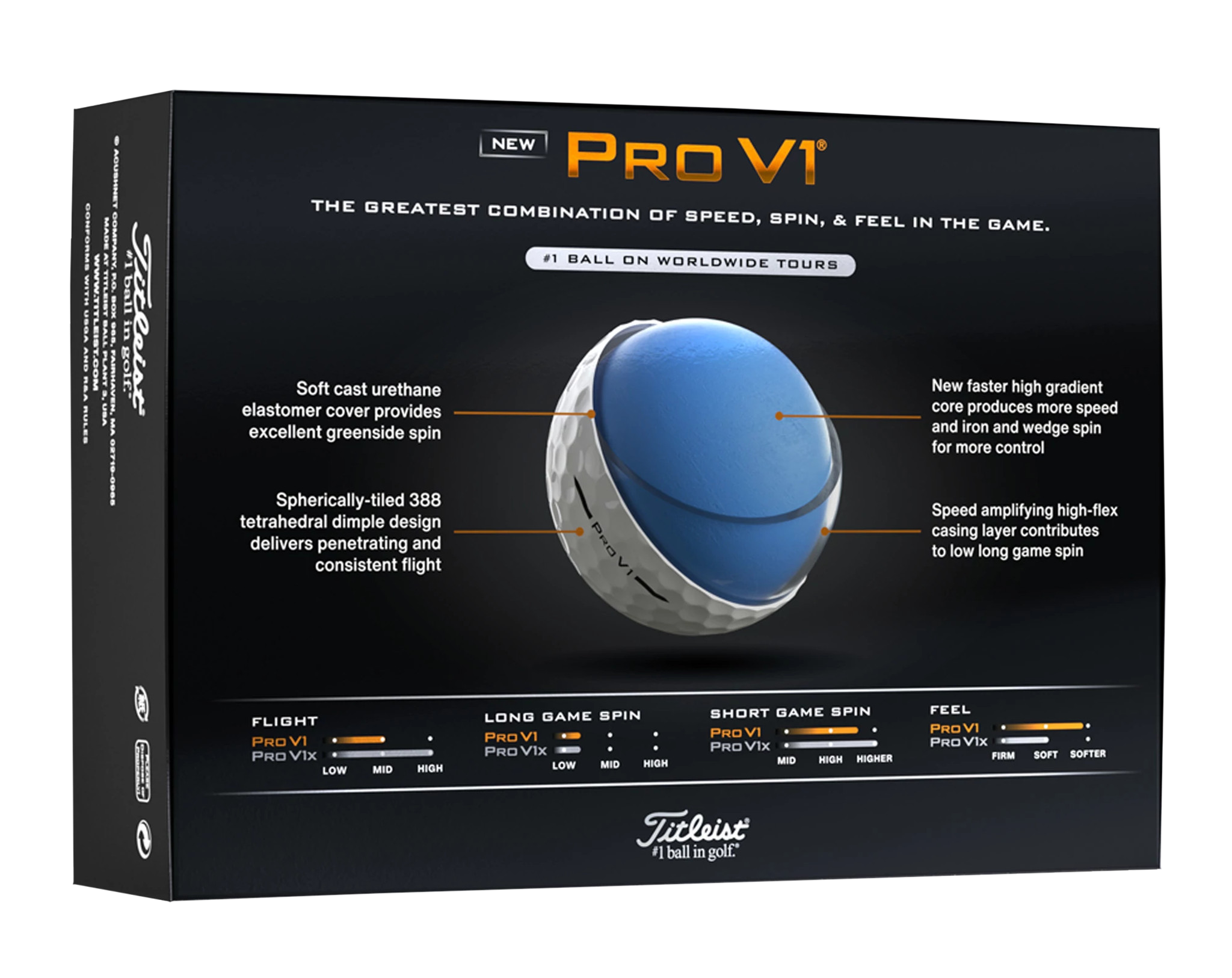 Titleist® Pro V1® Golf Ball Std Serv 21