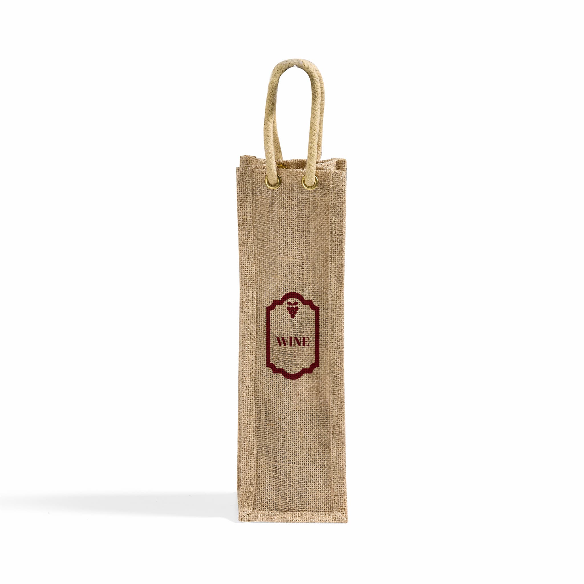 4'' Jute Wine Bag 7