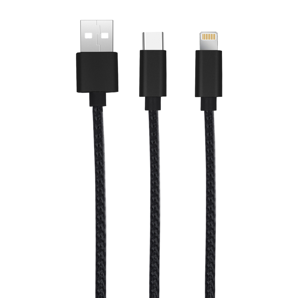 3-in-1 Charging Cable with Light-Up Logo 2