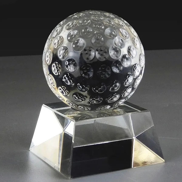 Crystal Golf Ball Paperweight 5