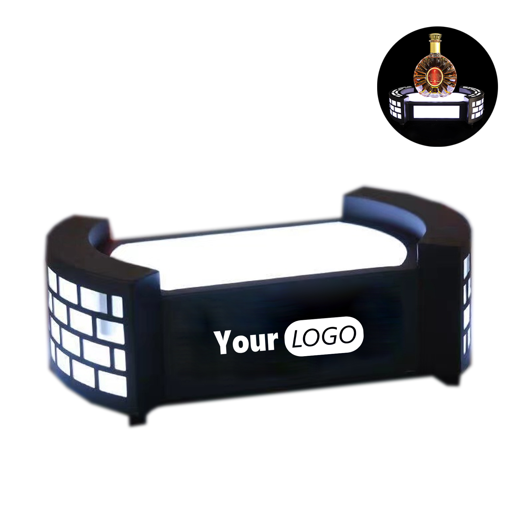 Lighted Liquor Bottle Display Shelf 1