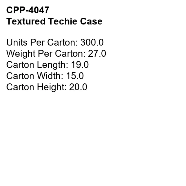 TEXTURED TECHIE CASE 10