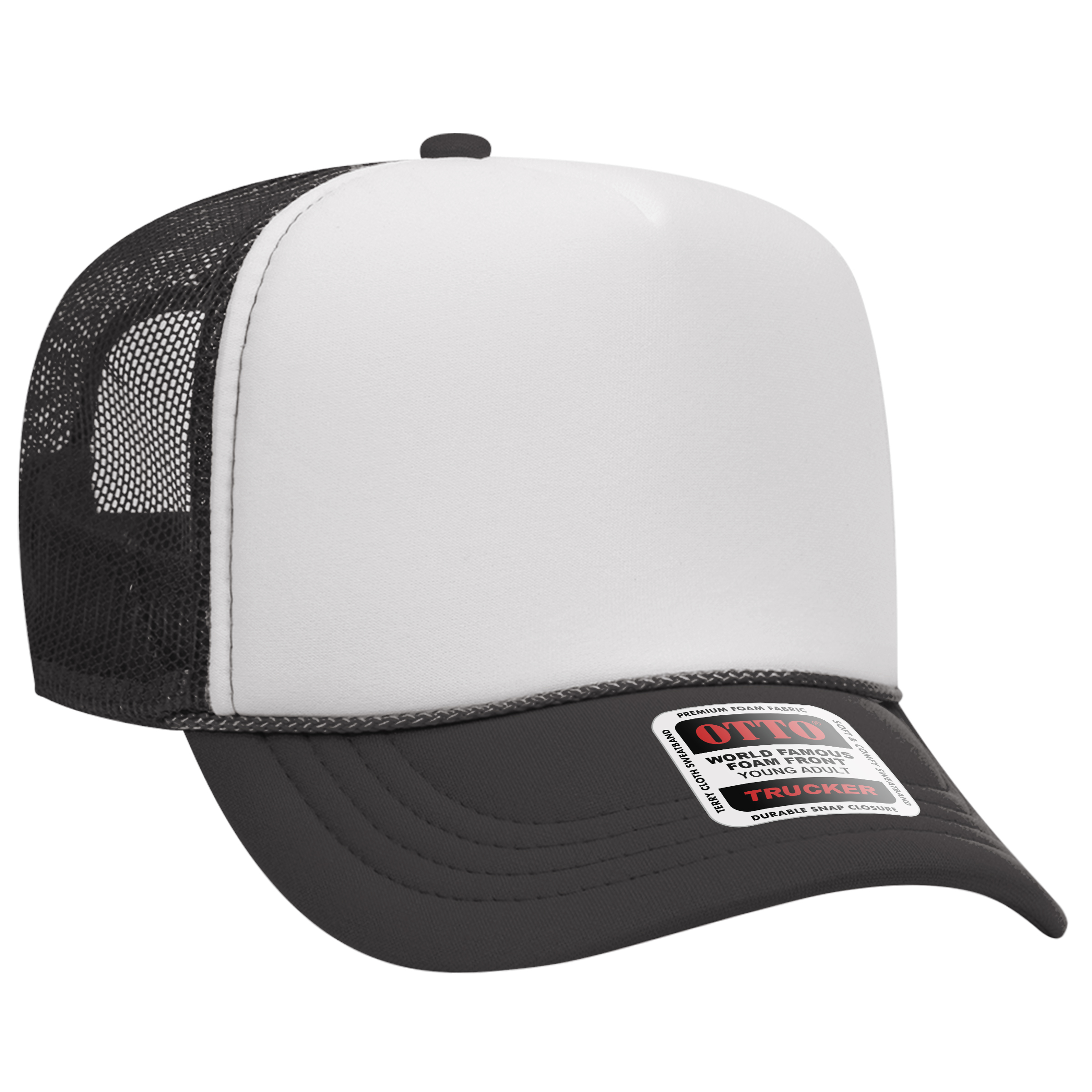 OTTO CAP® 5 Panel High Crown Mesh Back Trucker Hat 239