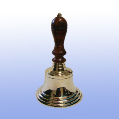 15" BRASS BELL WITH WOODEN HANDLE 1