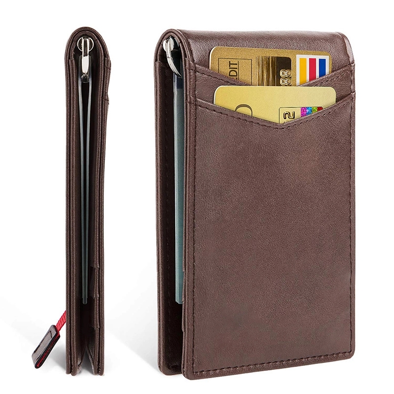 Genuine Leather Card Holder Minimalist Wallets 19