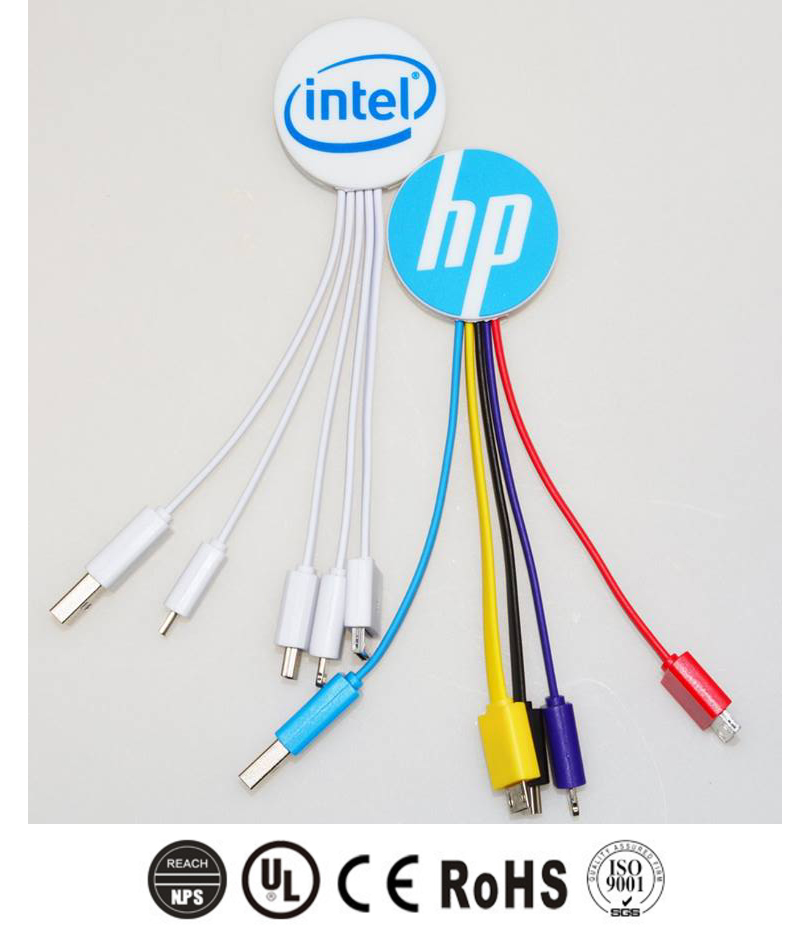 Custom 3D USB Charging Cable Charger - w/ Type C 2
