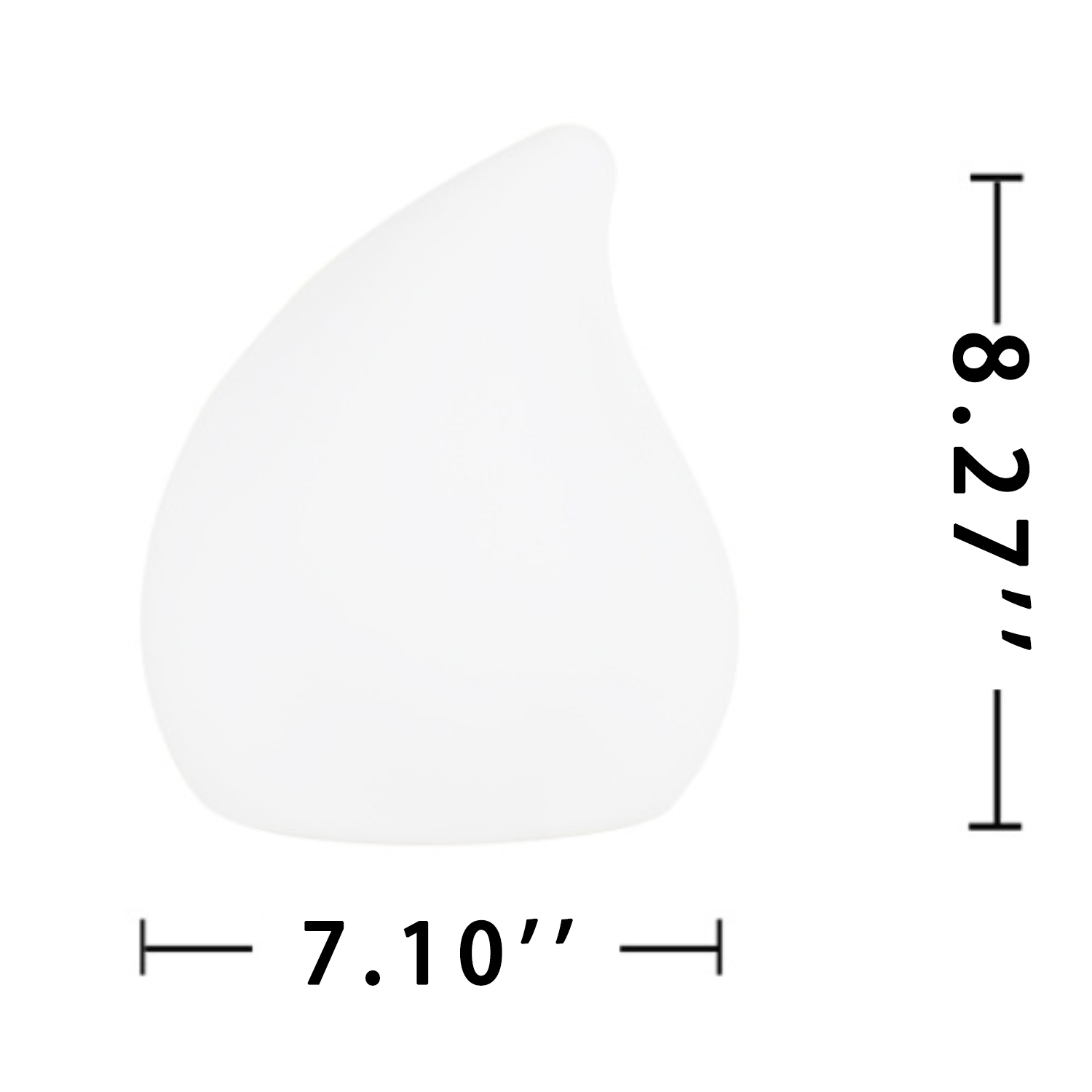 16 Colors Remote Rechargeable LED Teardrop Night Light 3