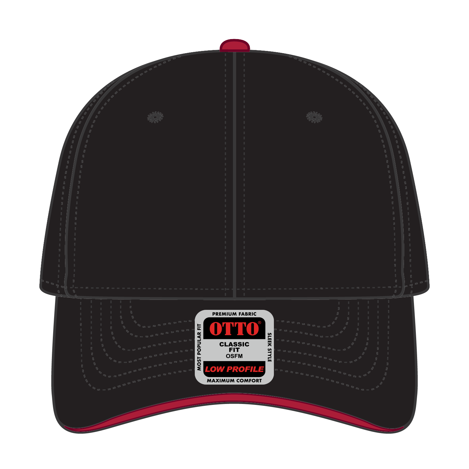 OTTO CAP® 6 Panel Low Profile Baseball Cap 22