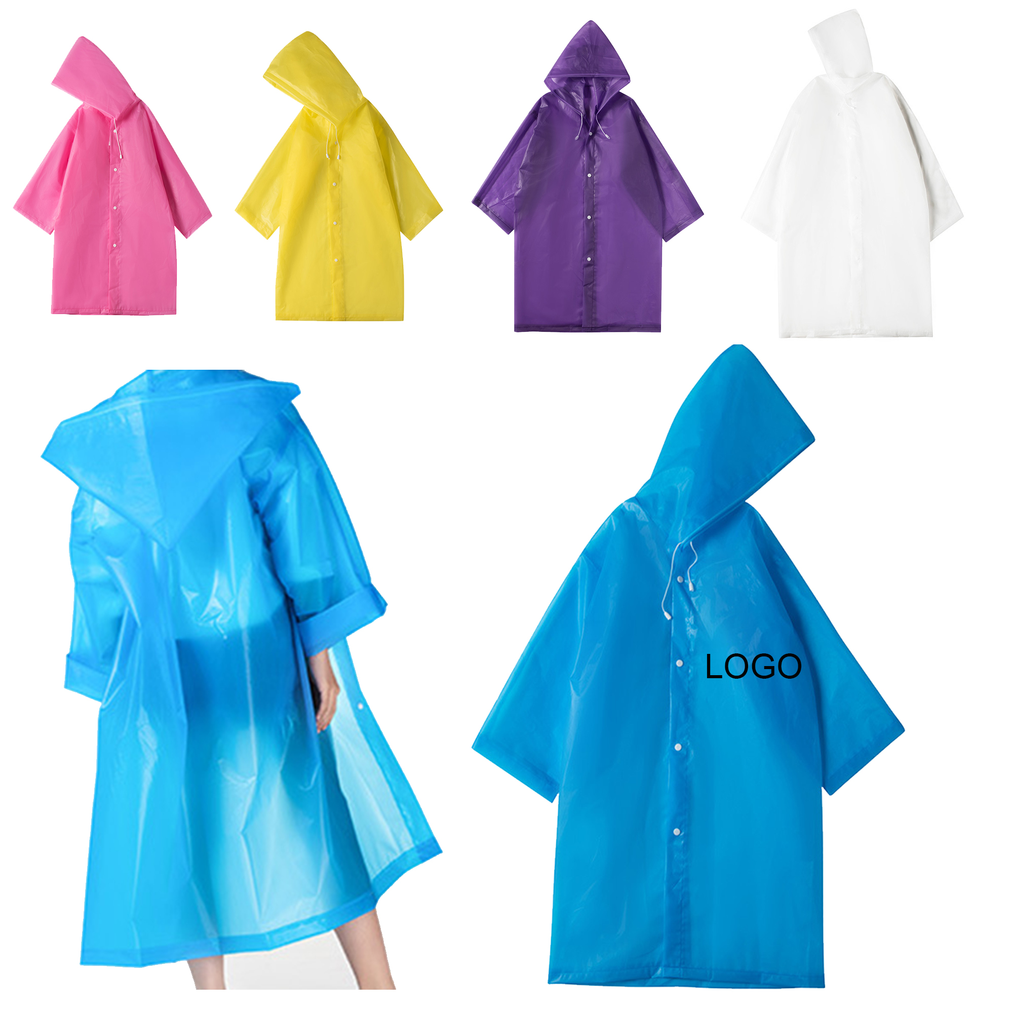 Child EVA Non-disposable Raincoat 1