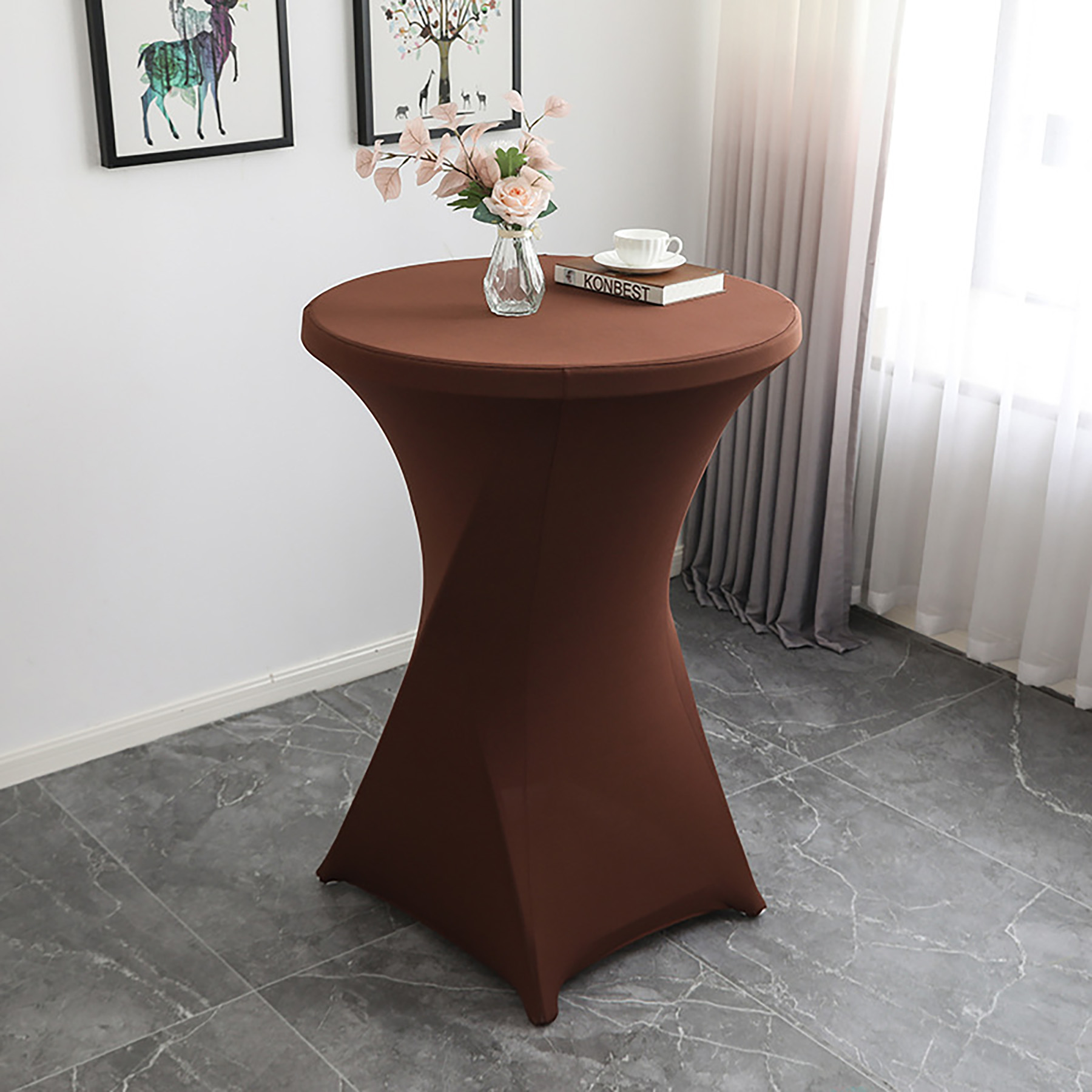Round Elastic Table Cover 25