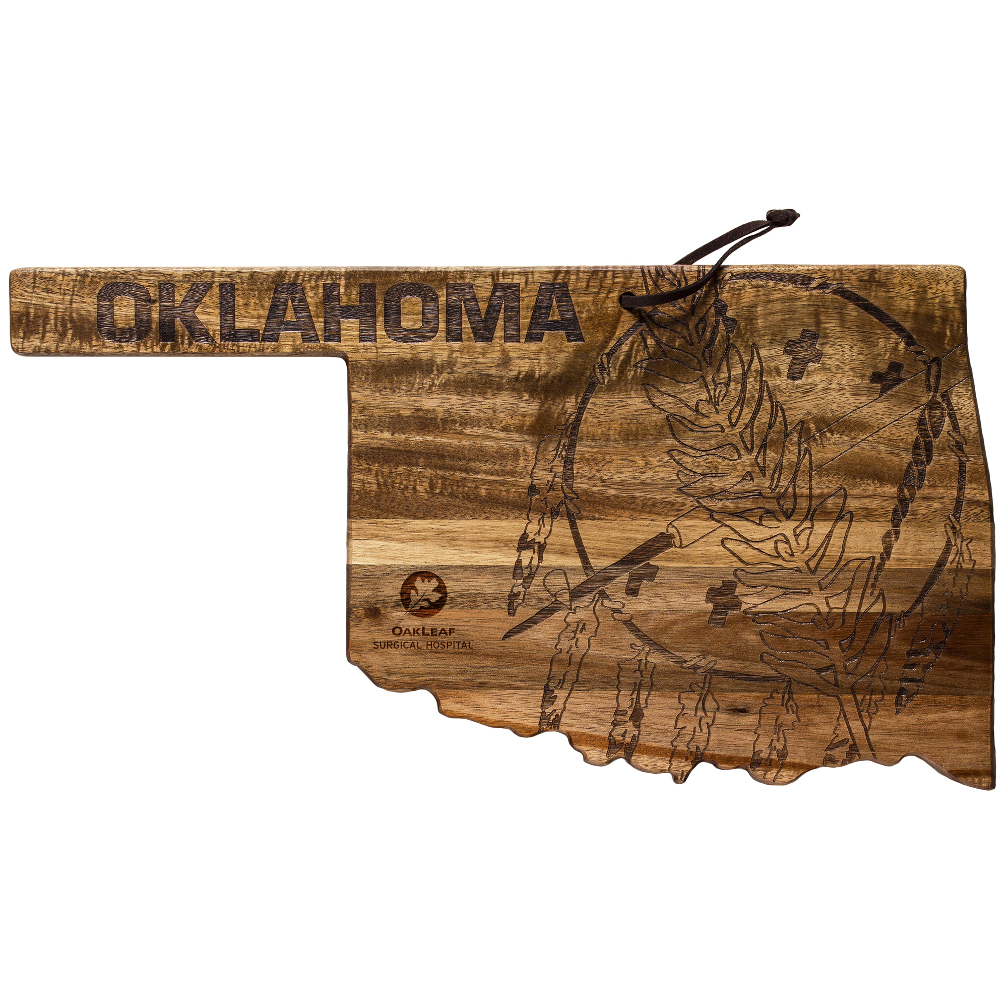 Rock & Branch® Origins Series Oklahoma State Shaped Cutting and Serving Board