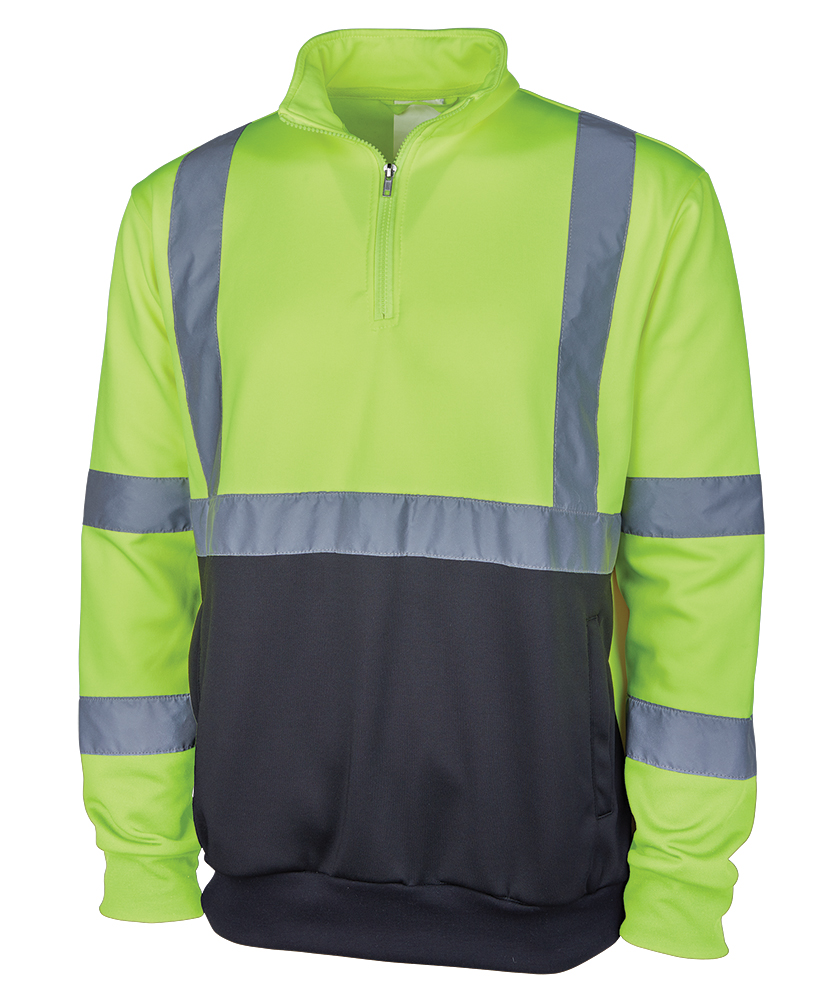 Quarter Zip Hi-Vis Sweatshirt