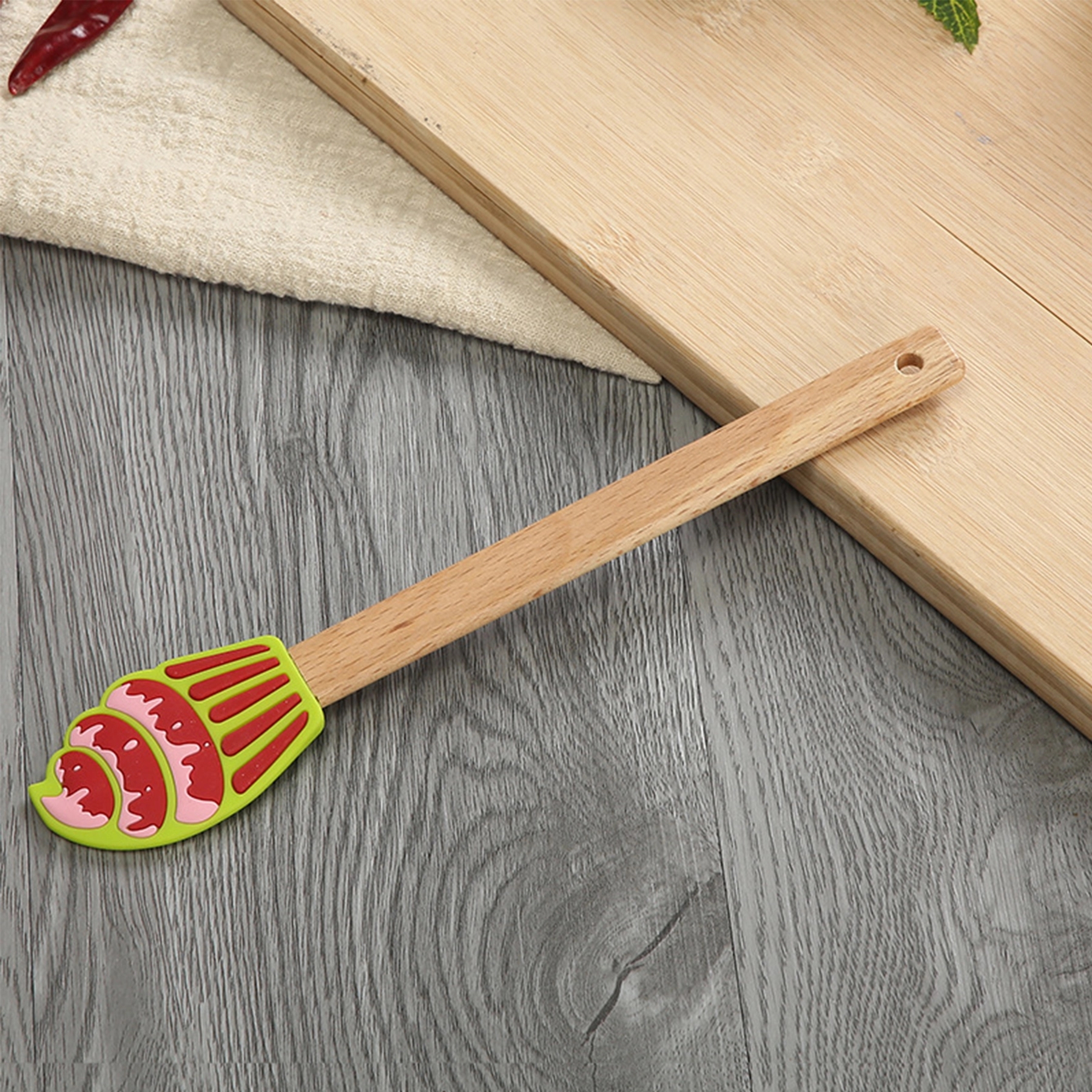 Xmas Christmas Silicone Rubber Spatula Set 10