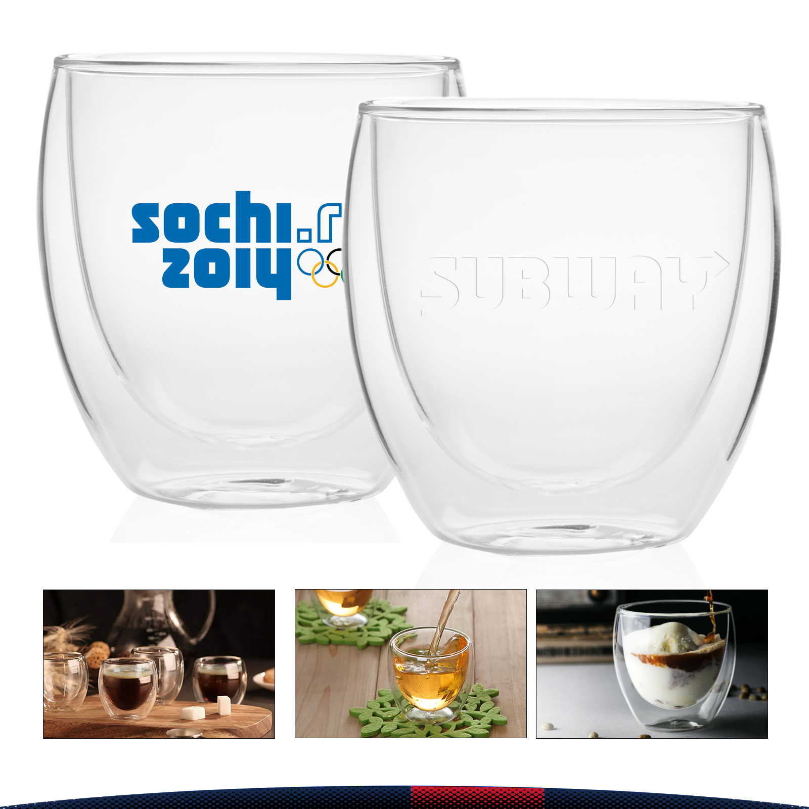 8.75 oz. Gobbo Double Wall Glasses 3