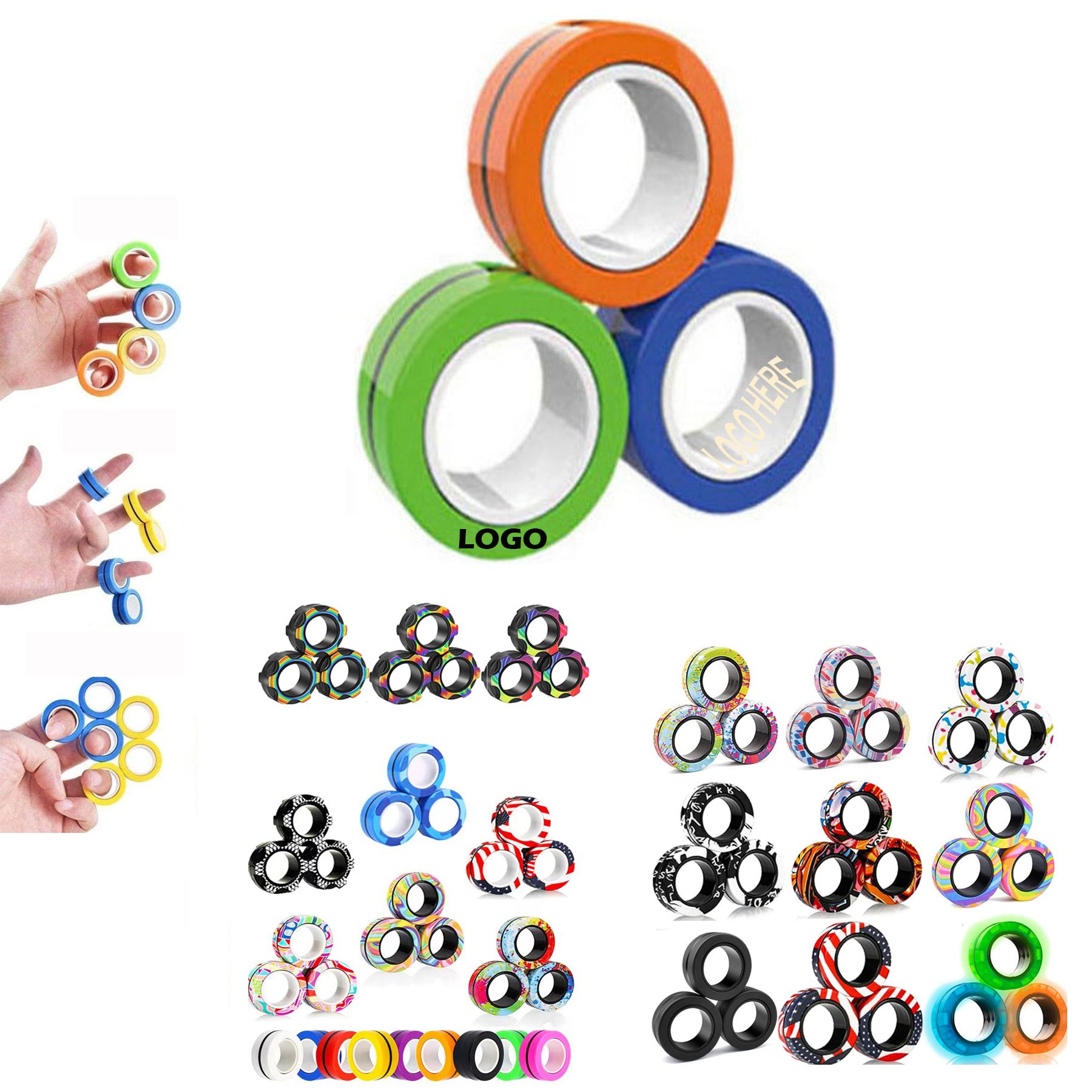 Magnetic Rings Fidget Toy Set 2