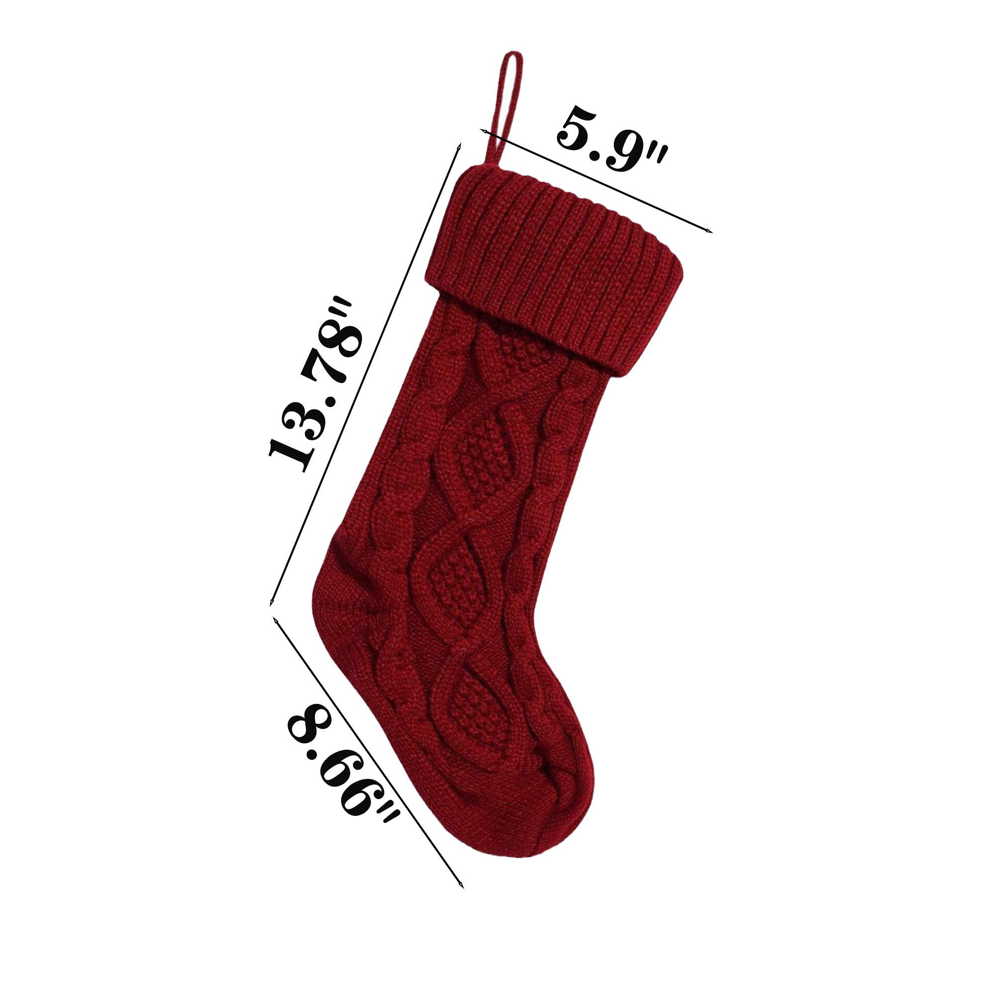 Christmas Knitted Decorative Socks 3