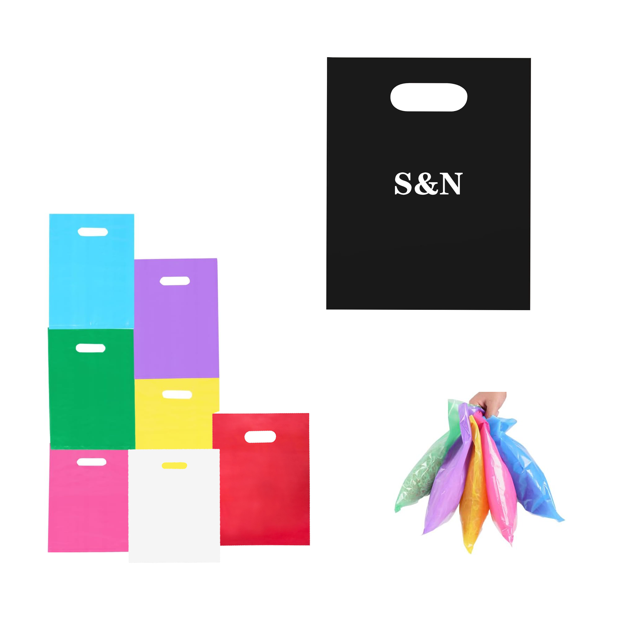 Colorful Environmentally Friendly PE Flat Bag 4