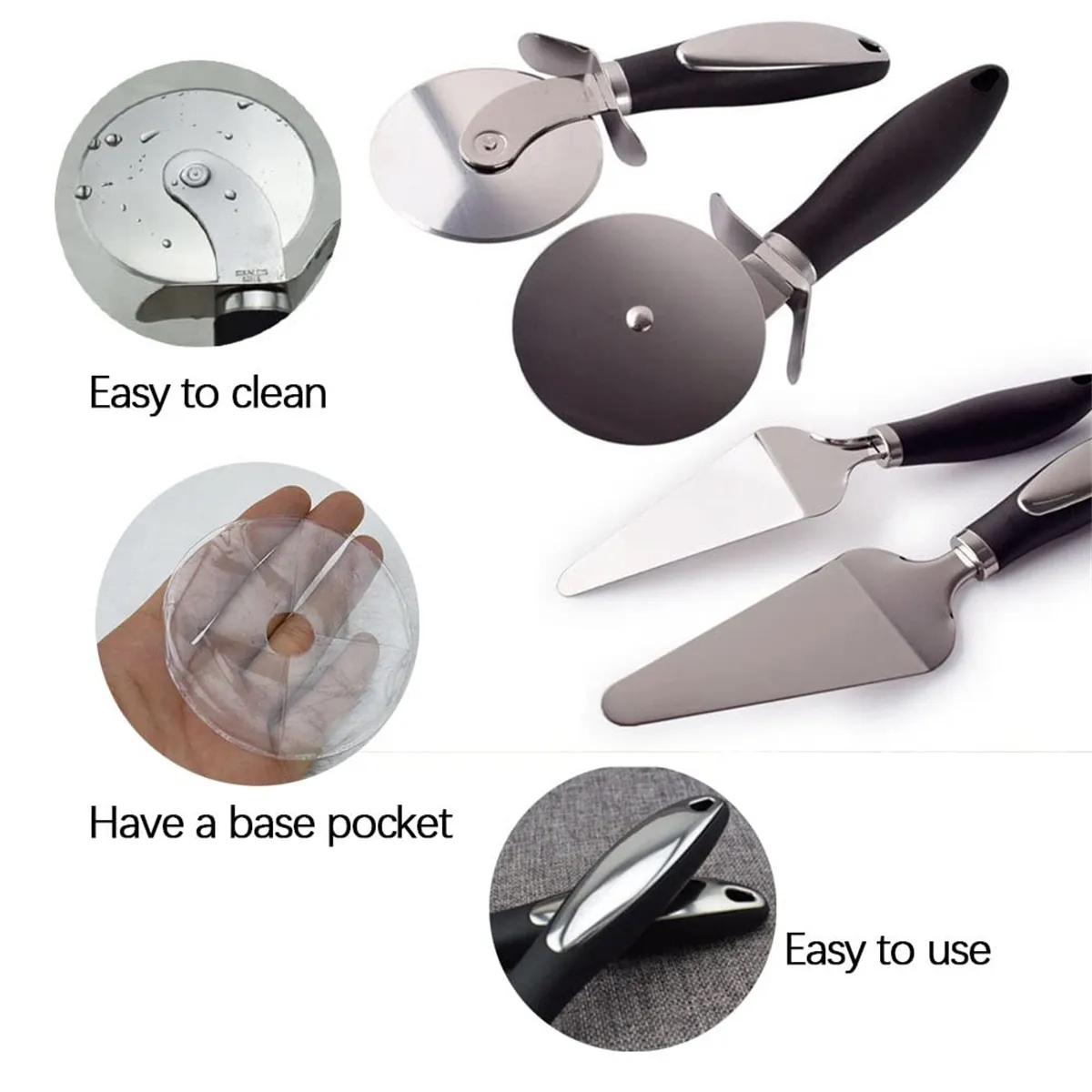 Classic Pizza Wheel with Sharp Blade 5