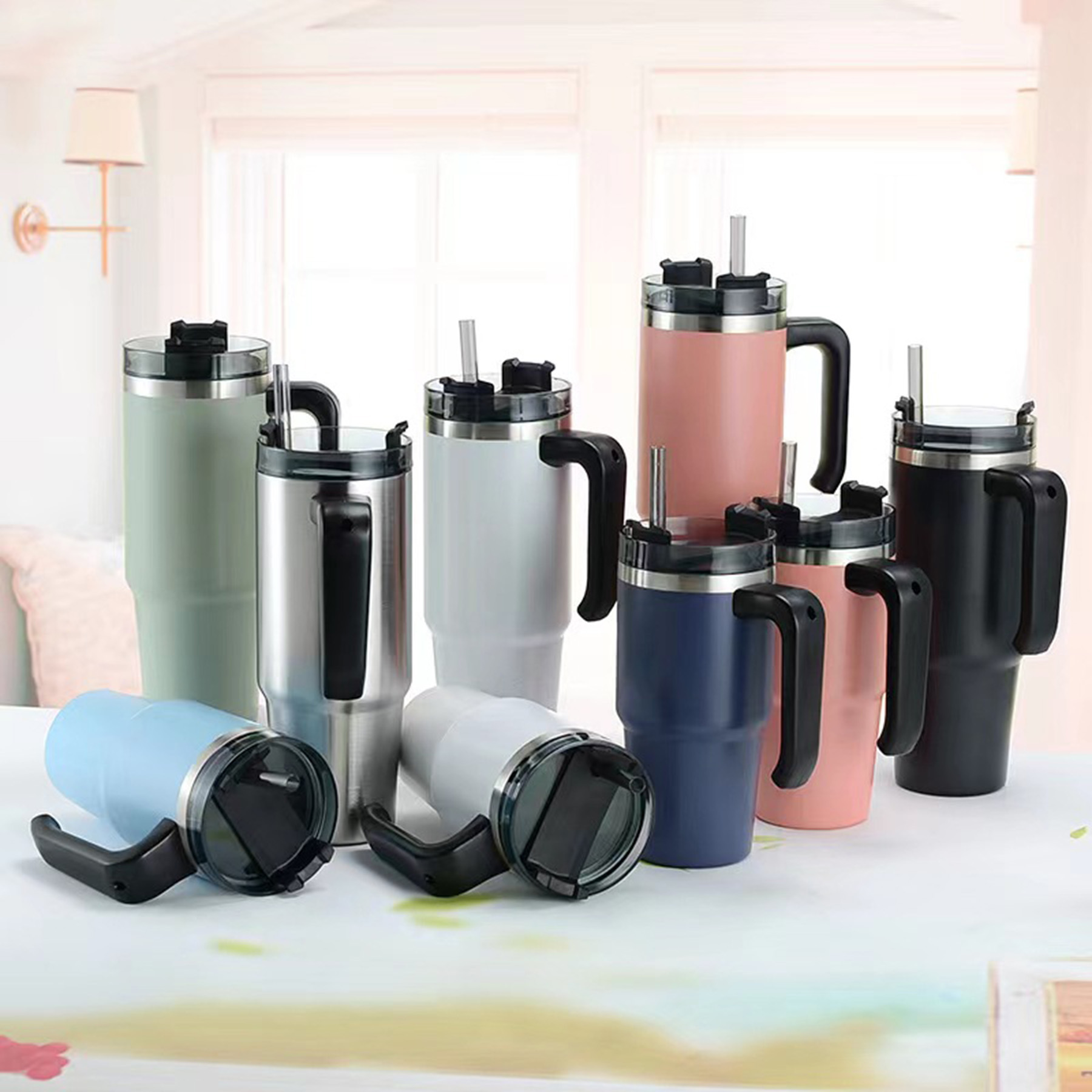 40 Oz. Stainless Steel Tumbler With Straw 3