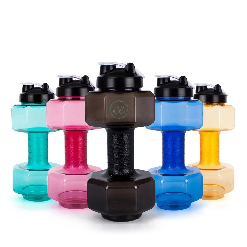Dumbbell Water Bottle 2.6L Large Capacity 2