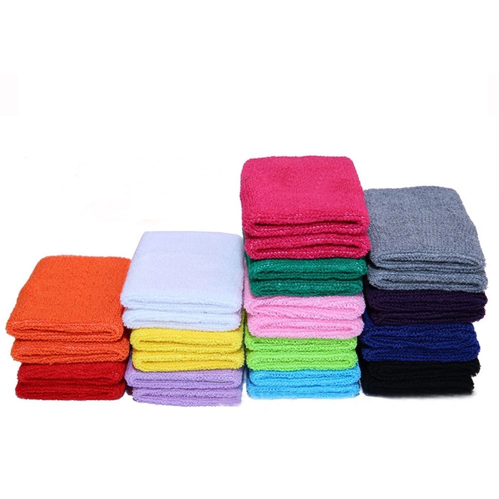 Athletic Cotton Wristbands with Embroidery 2