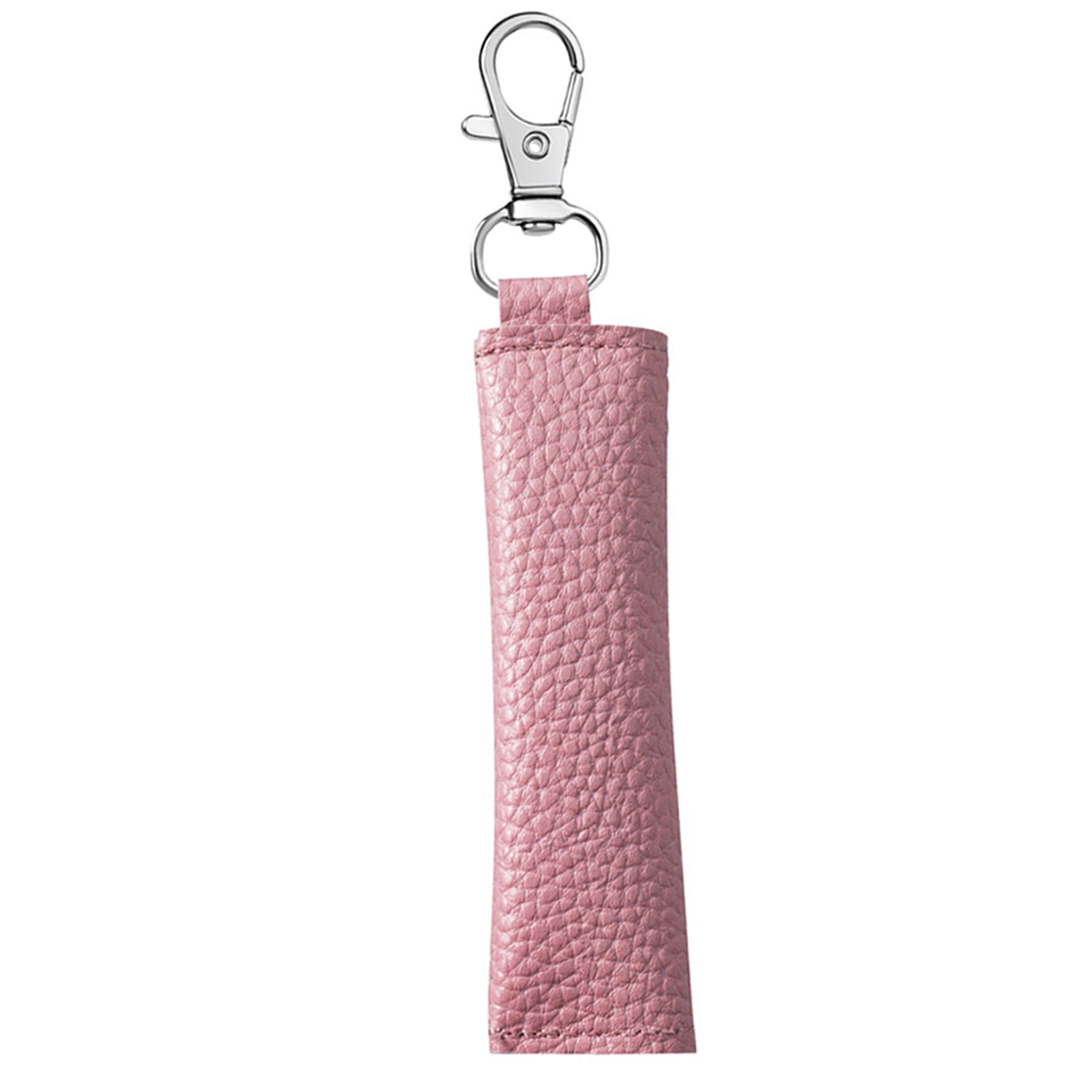 Litchi pattern coin earphone cable storage keychain 2