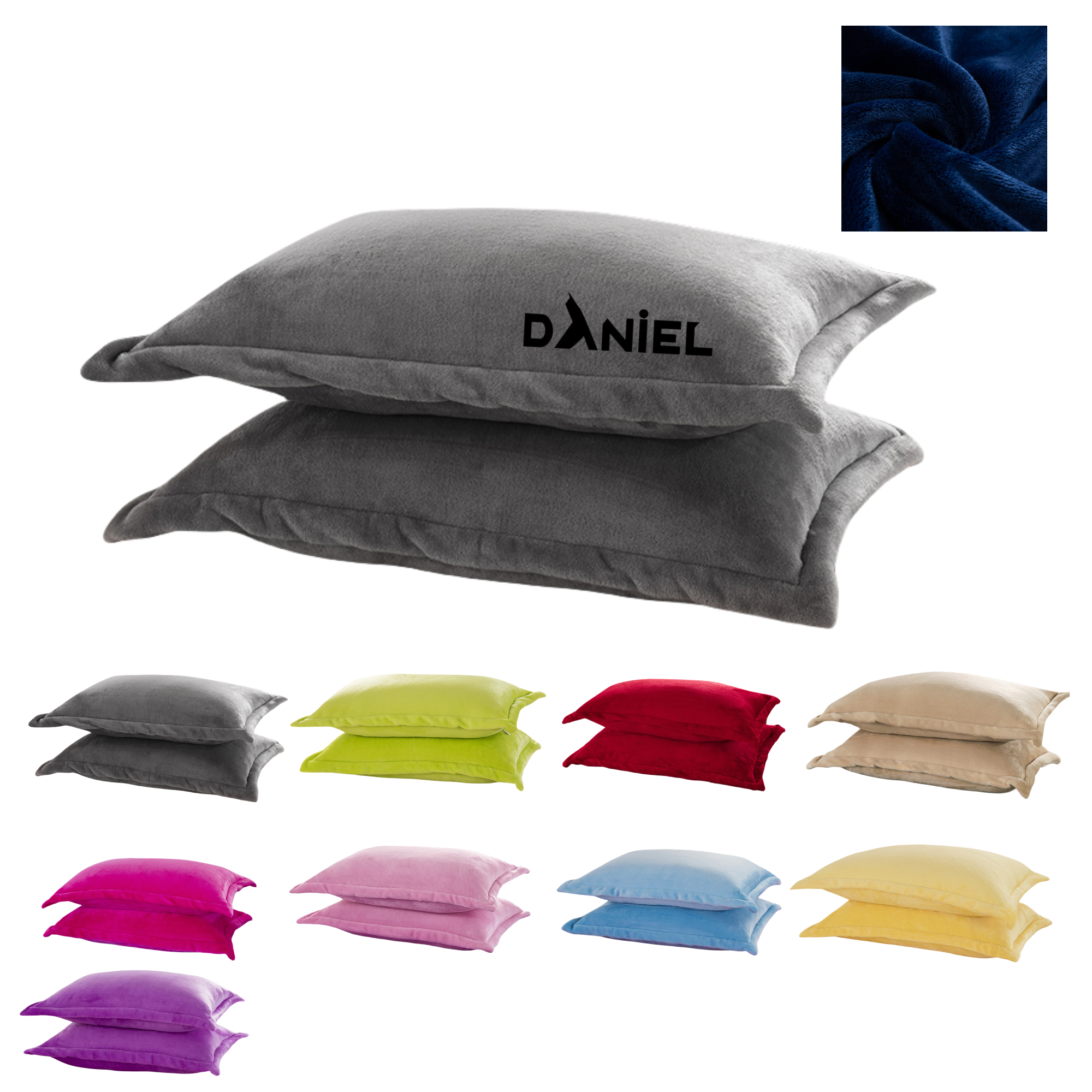 Luxury Flannel Pillowcases Set Of 2 2