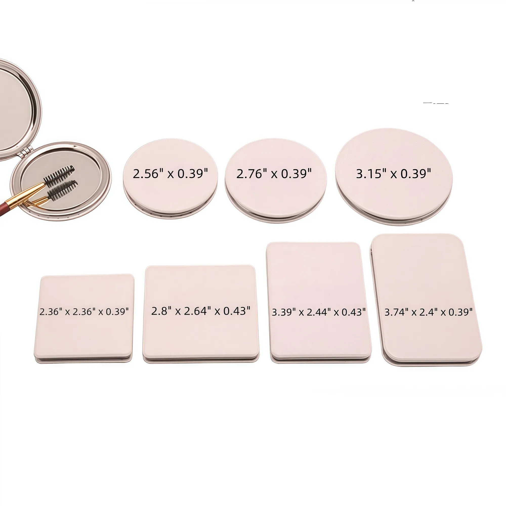 PU Leather Double-Sided Vanity Mirror 6
