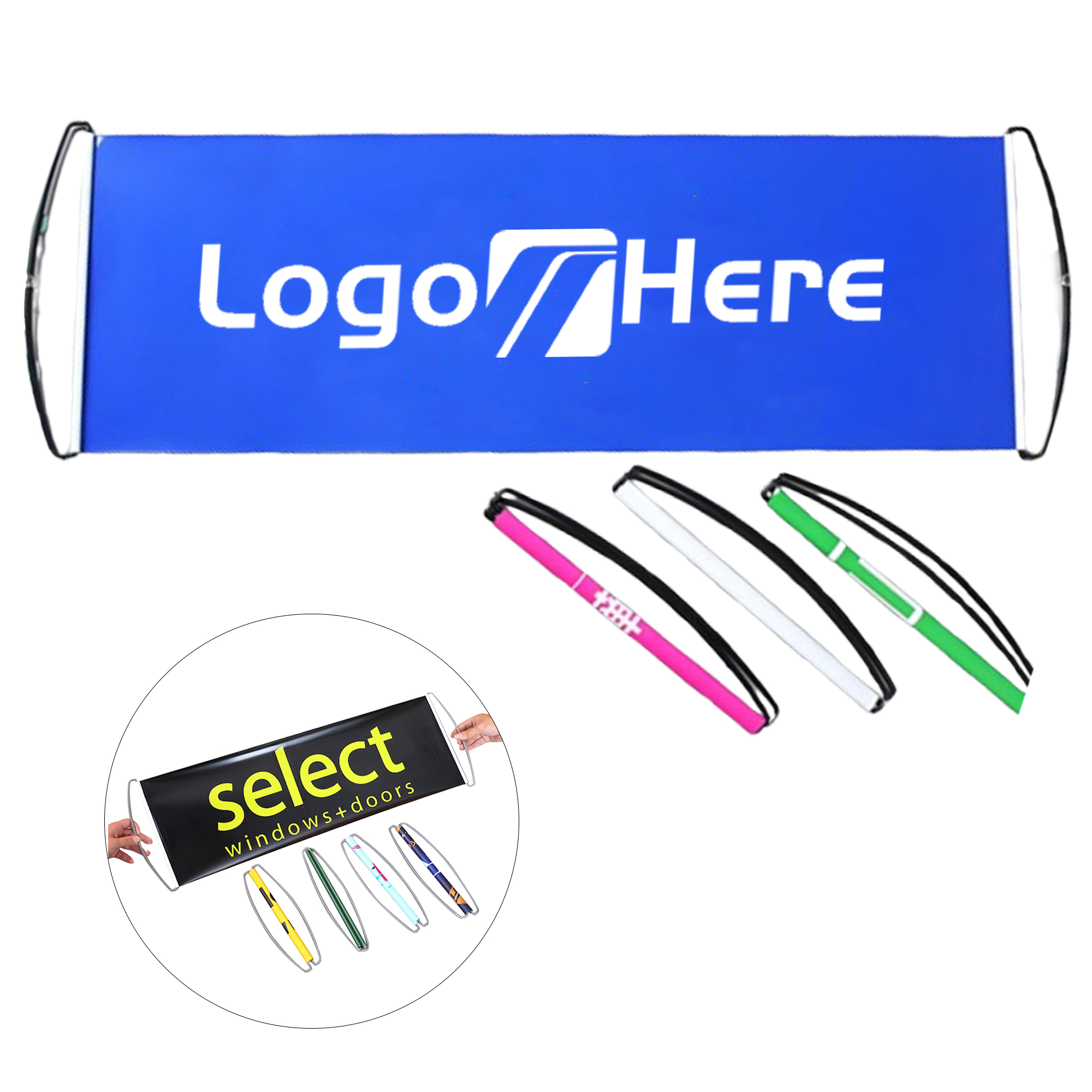 Portable Retractable Handheld Banner 2