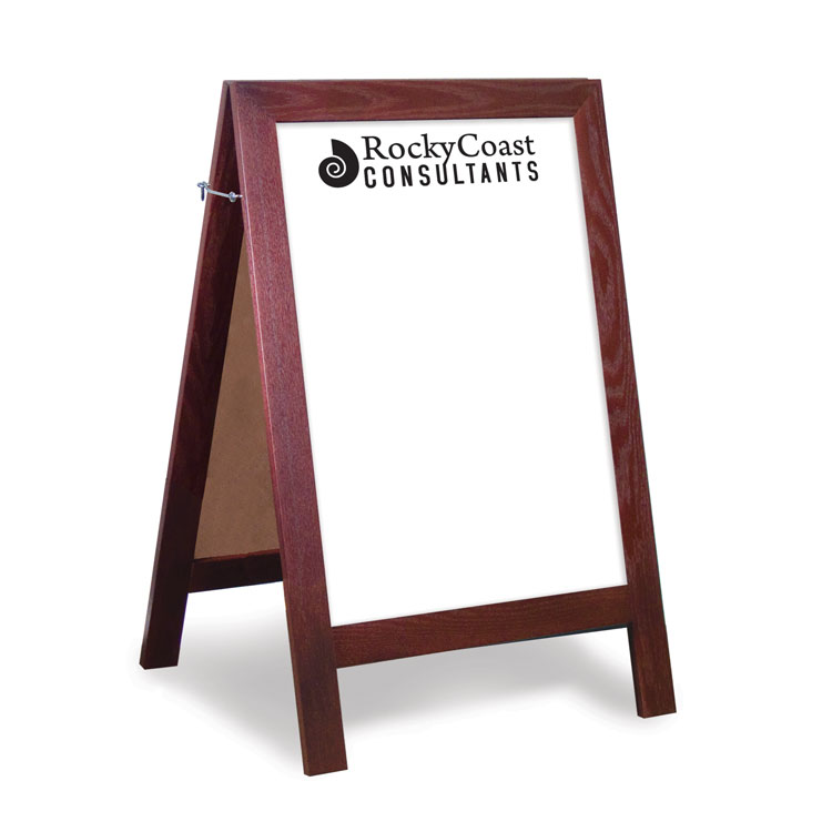 Countertop A-Frame Wet-Erase Board - 11"W x 17"H 2