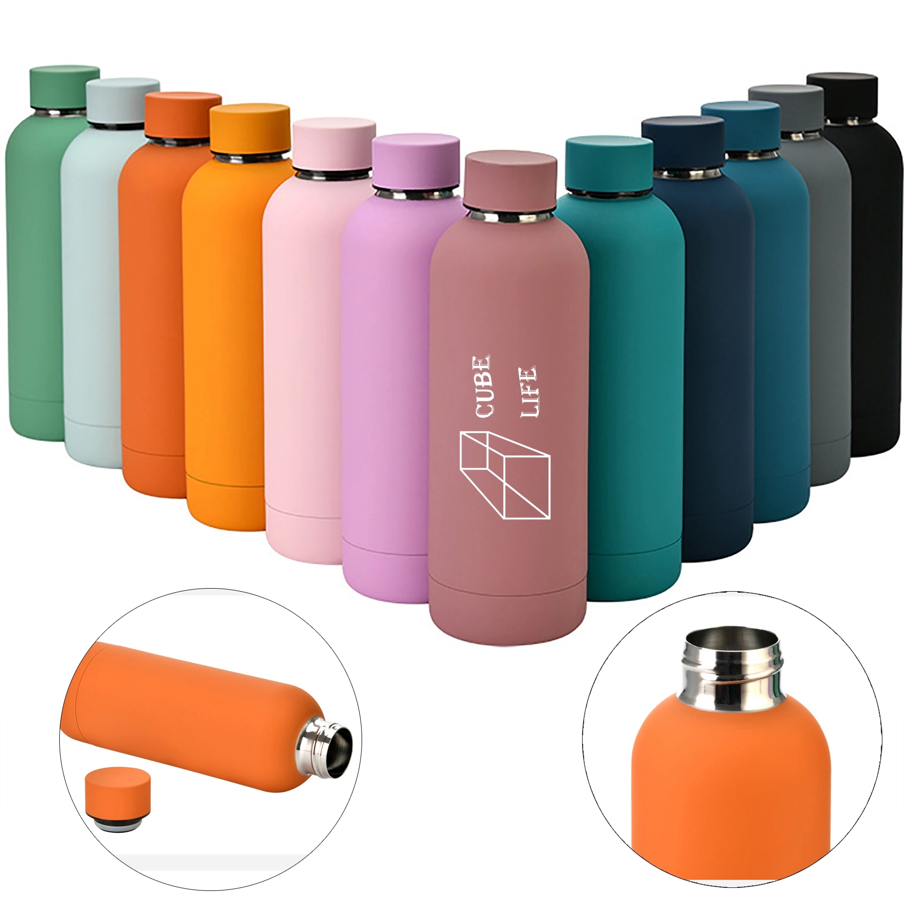 17oz Leakproof Stainless Steel Insulated Sports Water Bottle 4