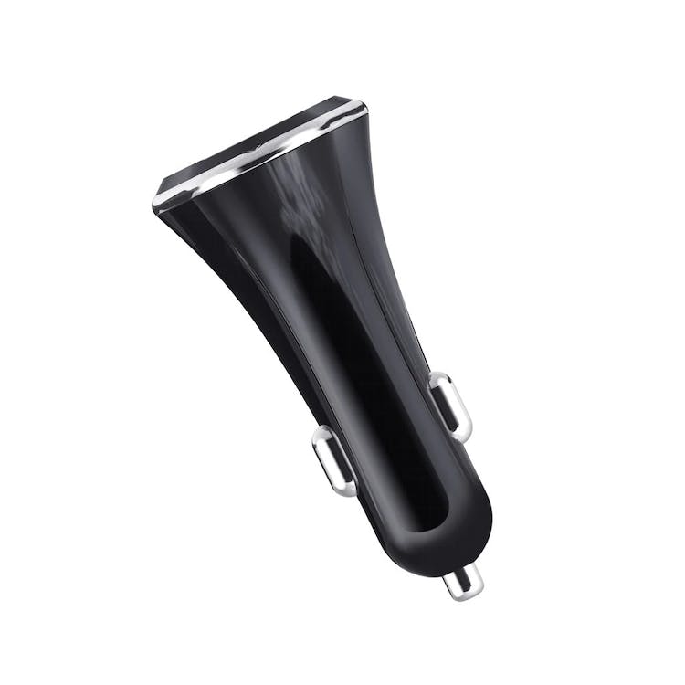 3-Port Car Chargers - Black 2 USB Ports & 1 USB-C Port 2