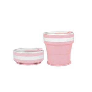 100ml Silicone Collapsible Cup With Clear Lid And Handle 24