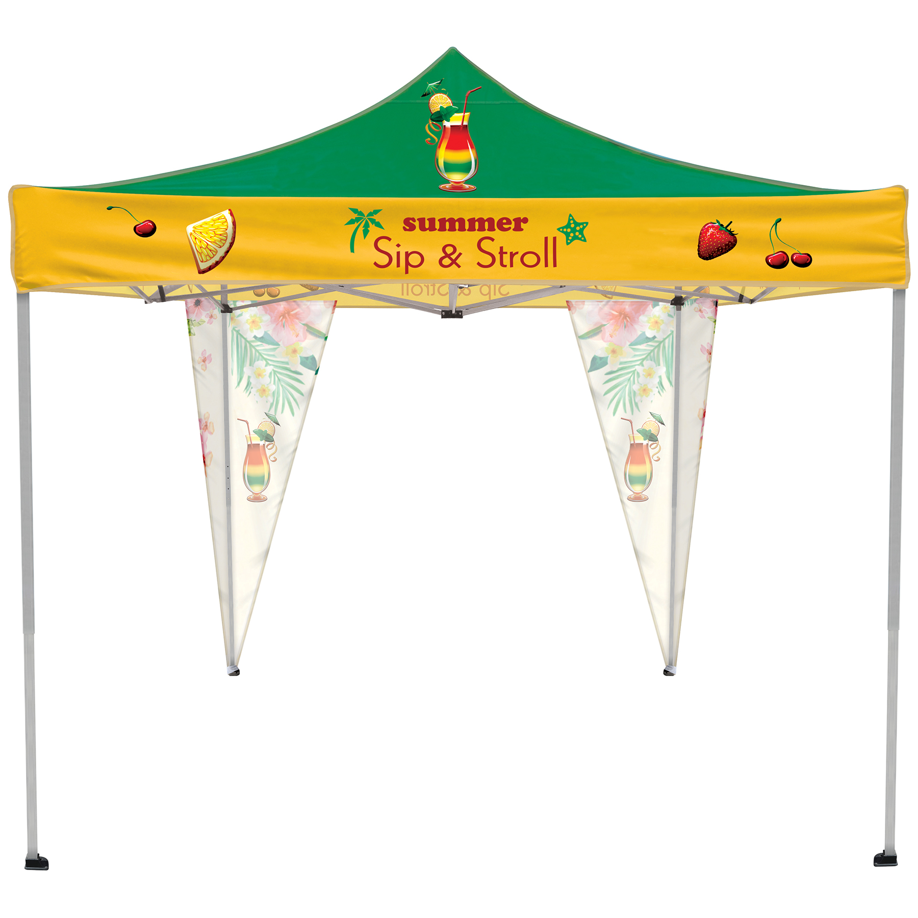 10' Premium Tent Corner Banner Set 6