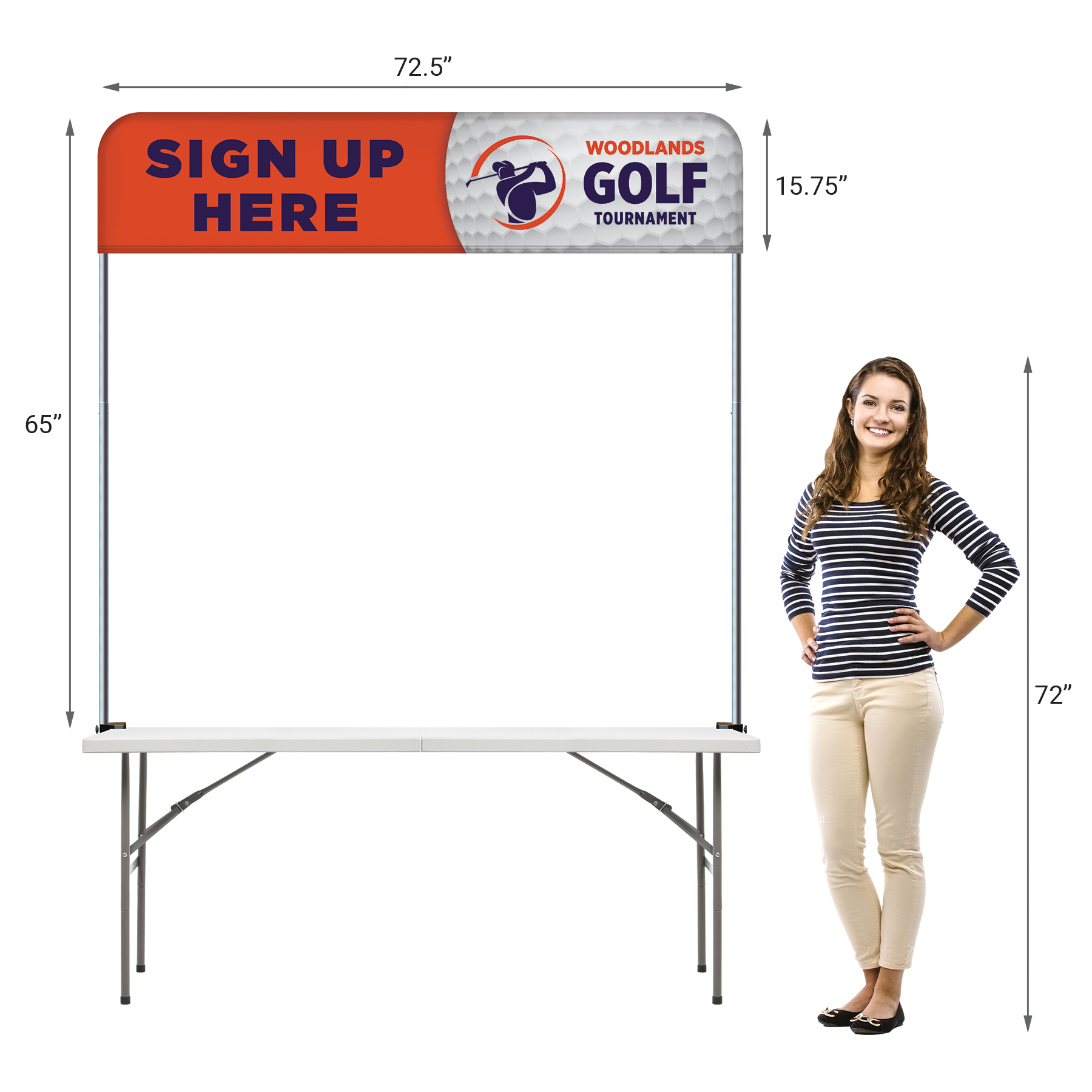 6' Table Top Hardware & Small Banner Kit 9