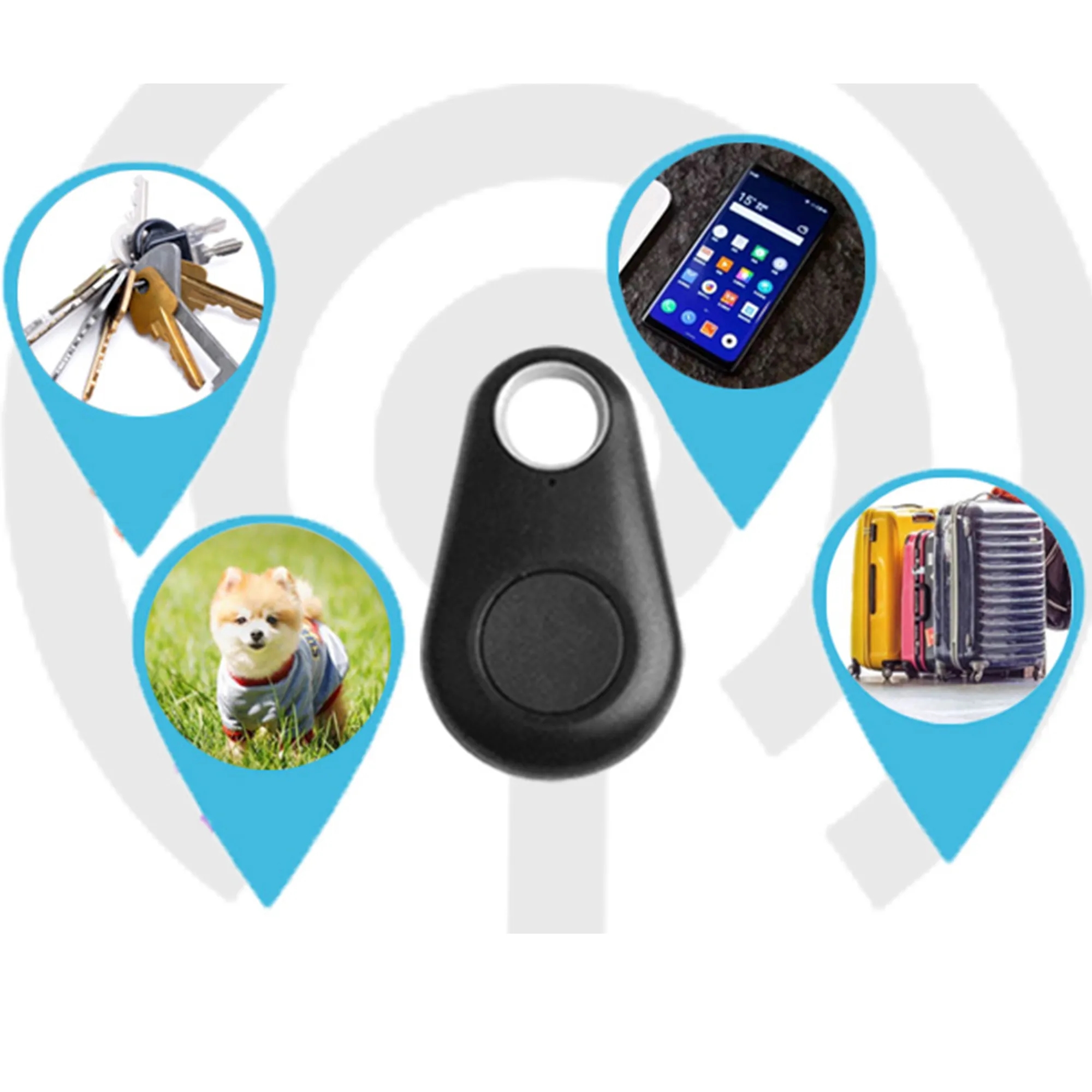 Full color Wireless Plastic Key Alarm Finder/ Tracker 4