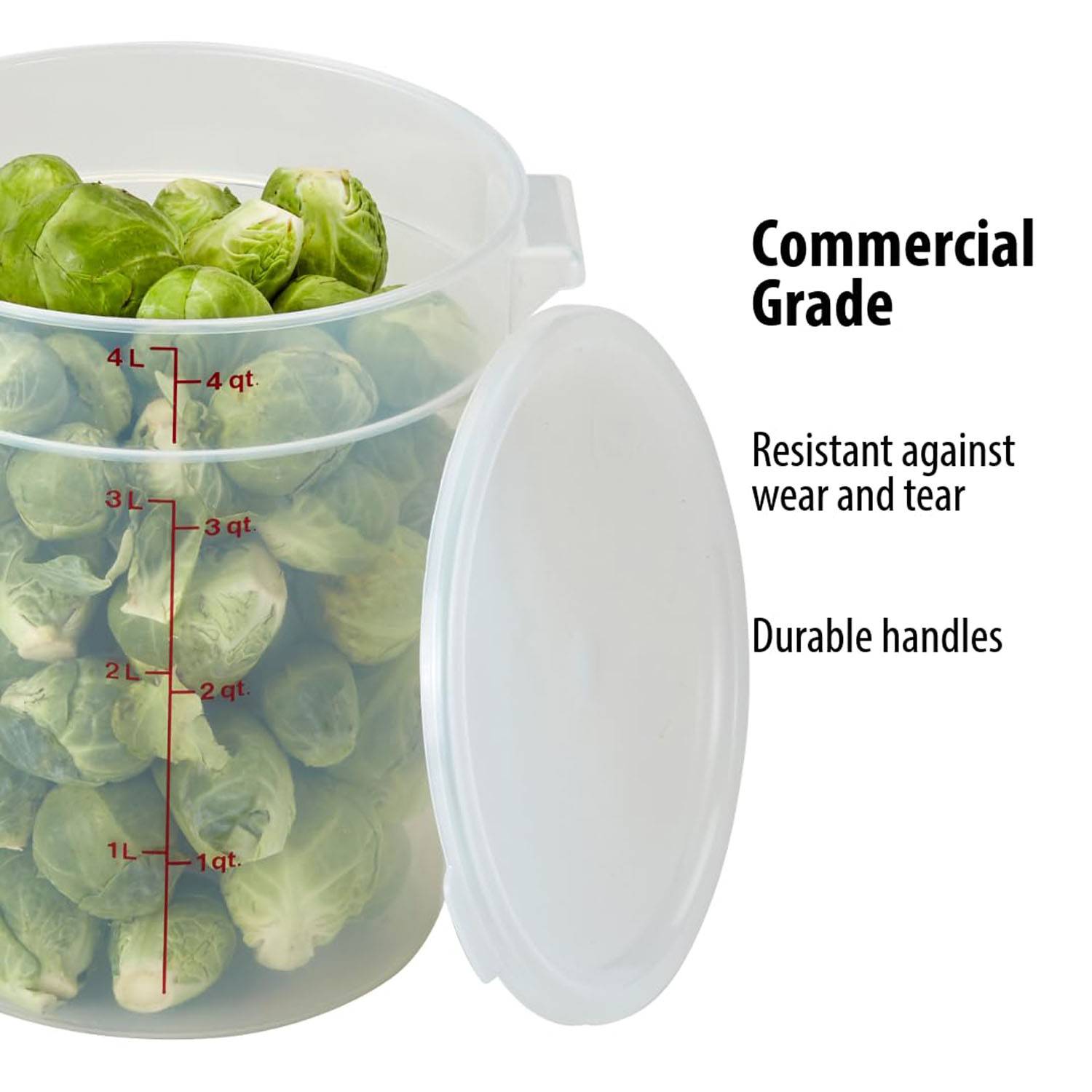 4 Qt BPA Free PP Large Capacity Food Storage Container 6