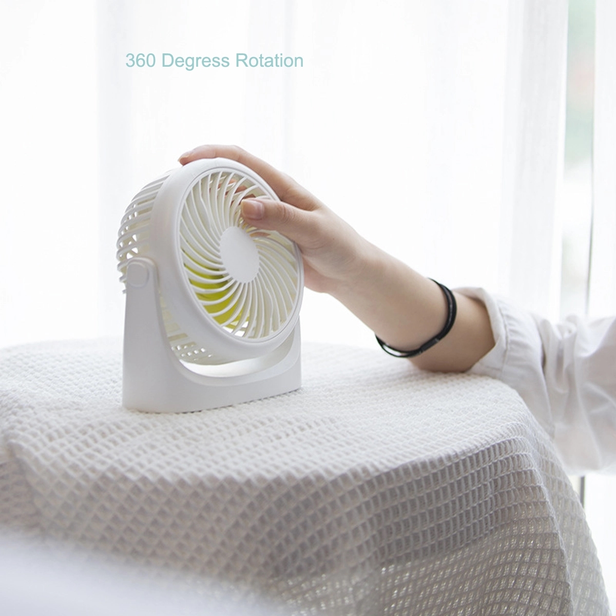 4000Mah Desk Portable Table Fans 360 Rotation 1