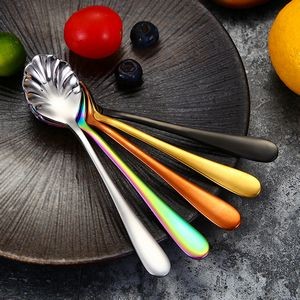 5.62 Inch Shell Shaped Dessert Coffee Spoon 13
