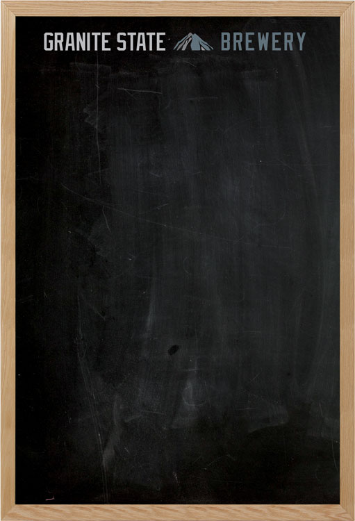 Oak Frame Wall Chalkboard 24"w x 36"h