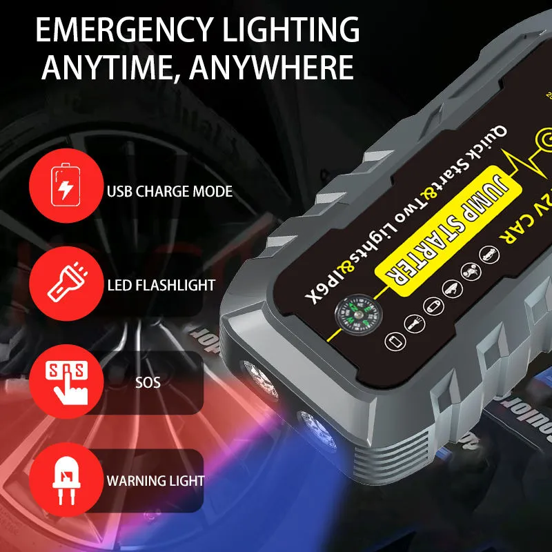 Portable Jump Starter Power Bank Emergency Car Battery Boost 8