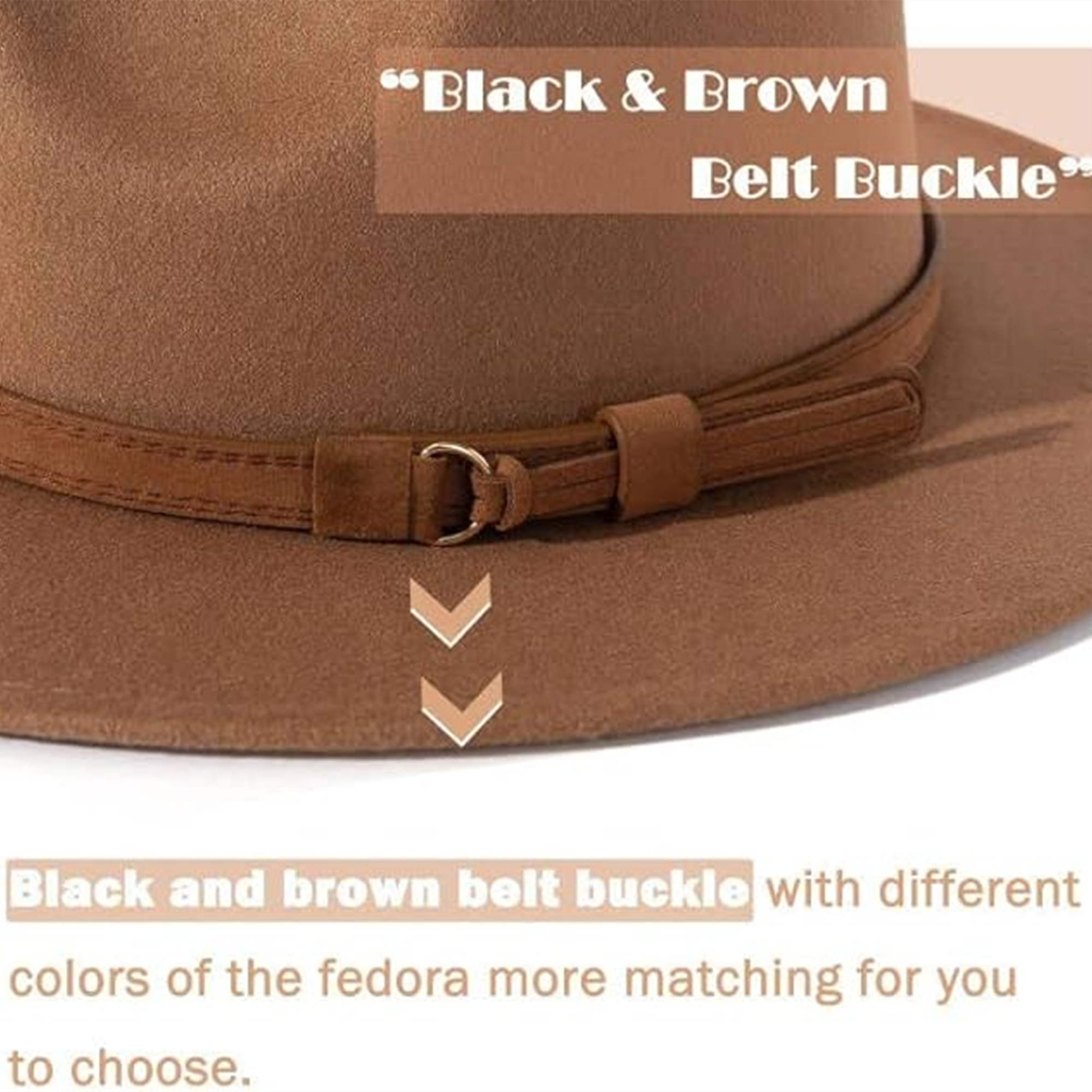 Womens Classic Fedora Hat 5