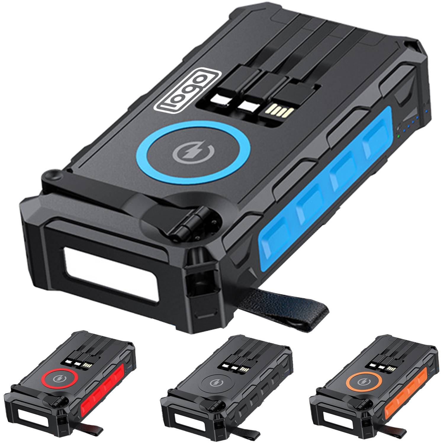 20000mAh Solar Phone Charger w/ LED Flashlight 8