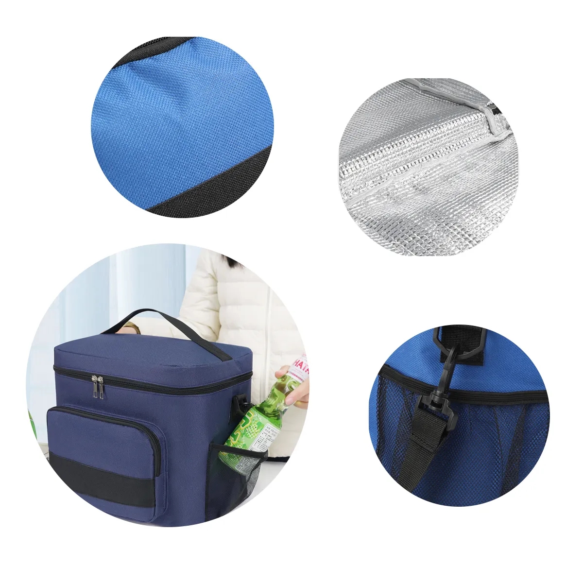 Insulated Lunch Cooler Bag With Front Pocket 3