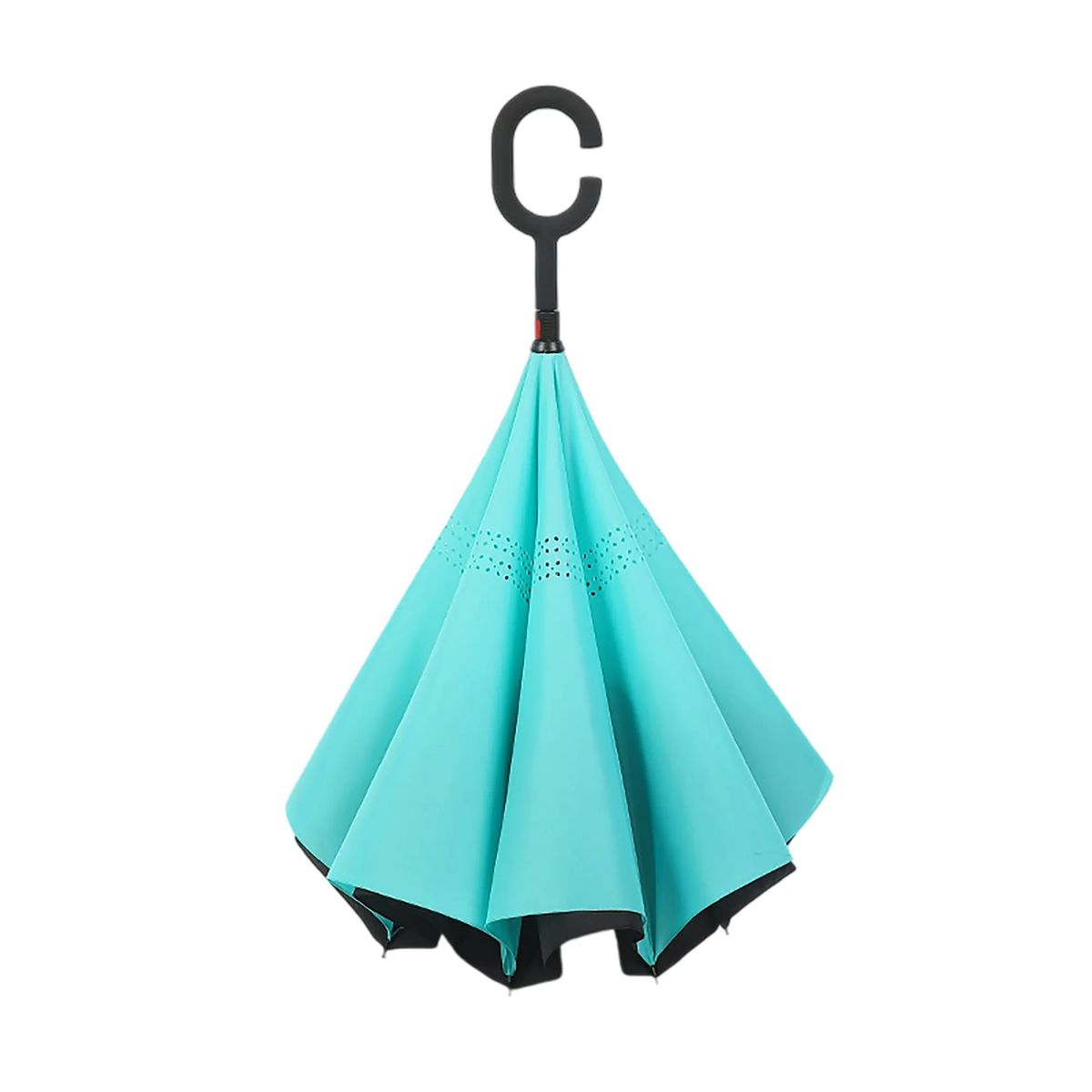 Durable Pongee Inversion Umbrella with Fiberglass Frame 13