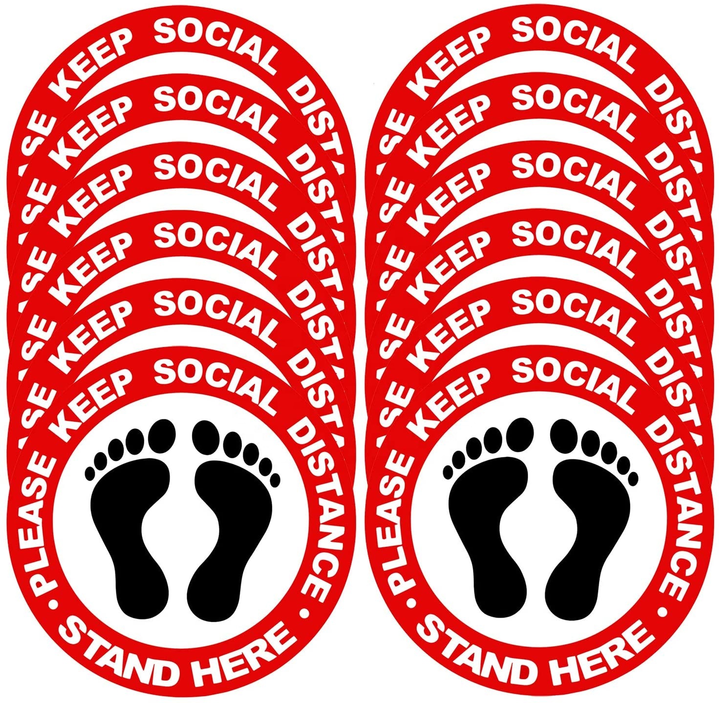 Social Distancing Floor Decal 2