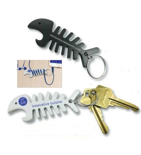 Big Fish Bone Bottle Opener/Cord Winder/Keychain