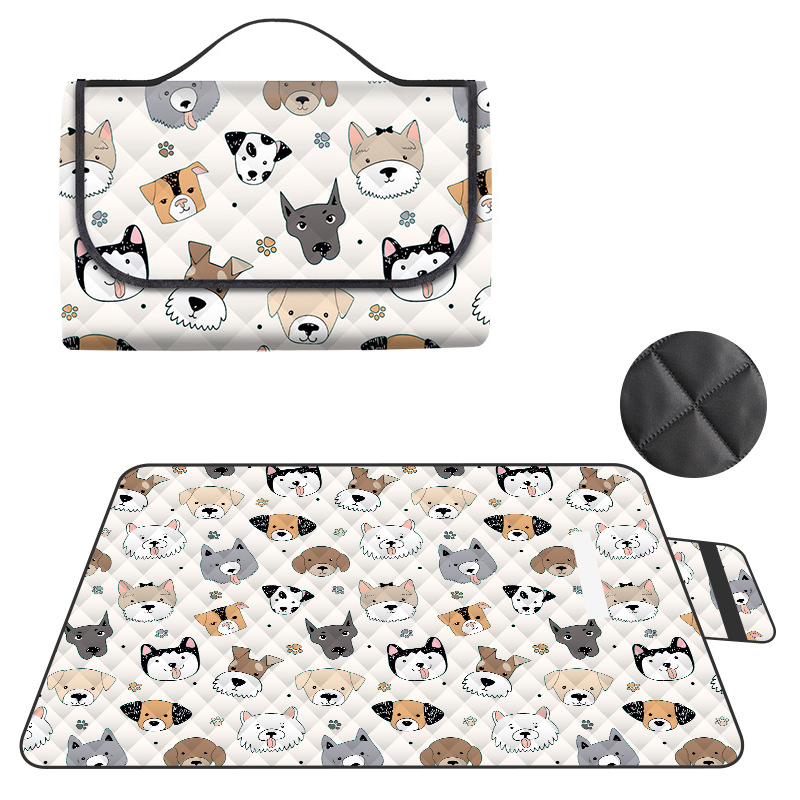 Ultrasonic Full Color Roll-Up Picnic Blanket 1