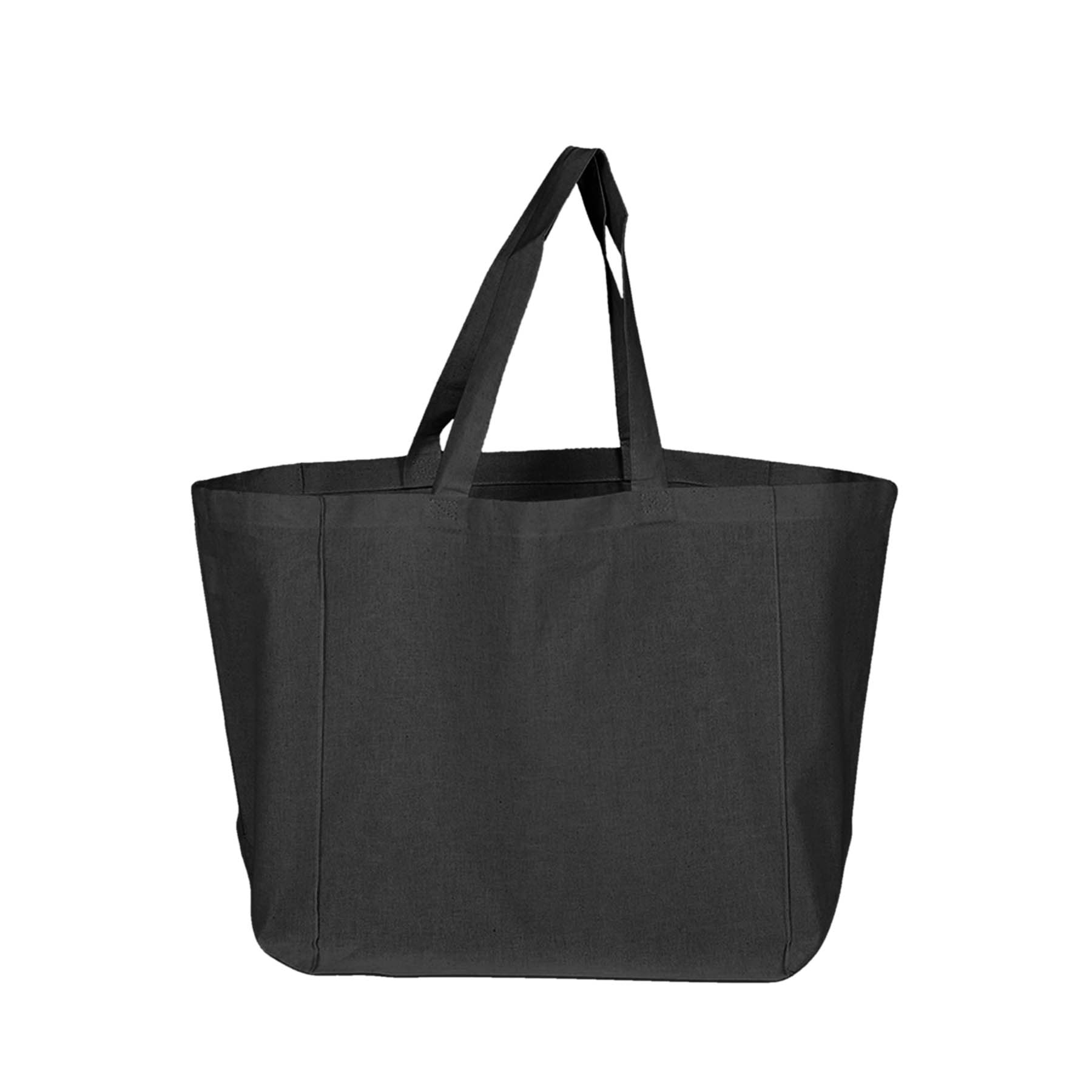 6 oz. 100% Cotton Sheeting Travel Tote Bag w/ Bottom Gusset 3